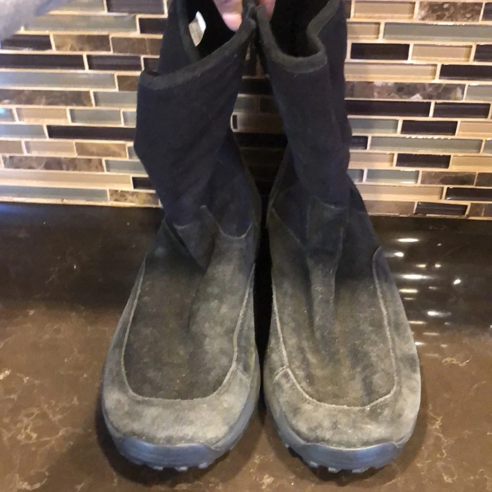 LL Bean suede fleece‎ lined mens winter boots size 10.5